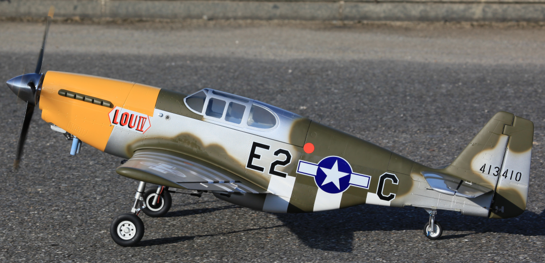 P-51B Mustang Theatre LOV IV Kit+electric retract+servos