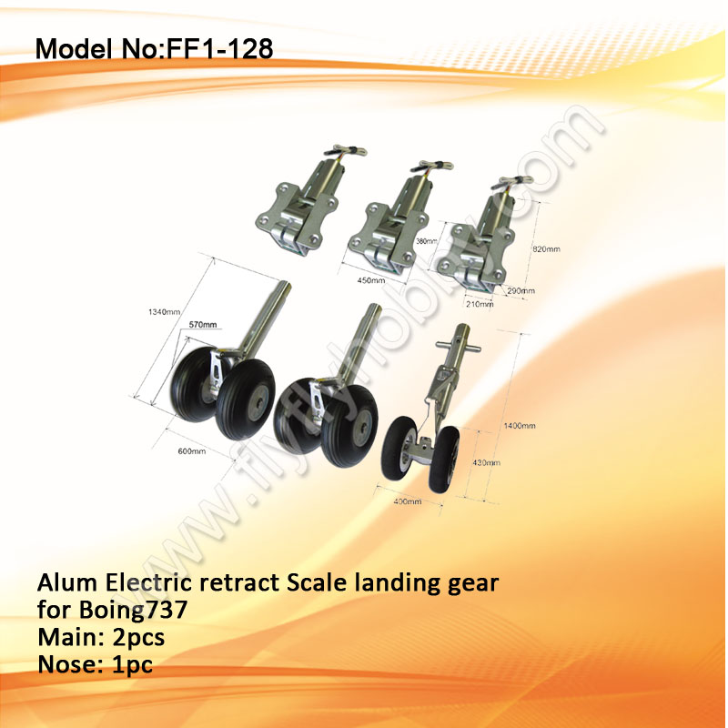 Alum Electric retract Scale landing gear