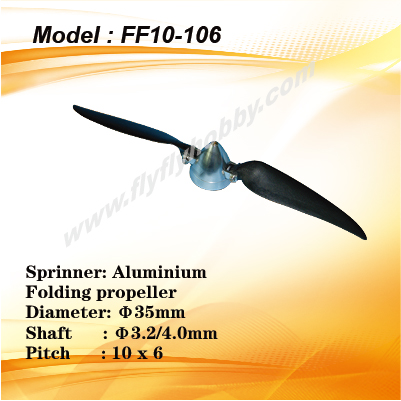 Folding Propeller 10 x 6 Alum