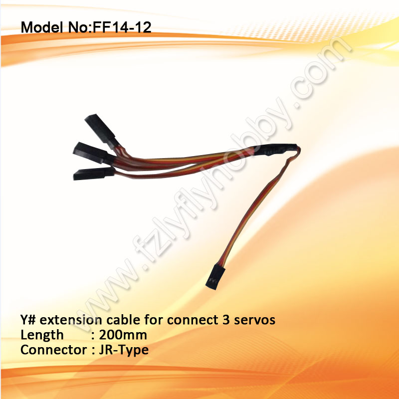 Y# extension cable for connect 3 servos