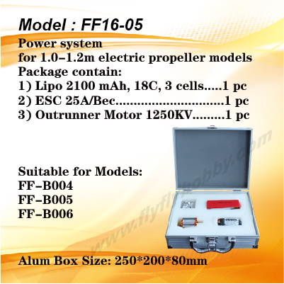 Power system for 1.0-1.2m elecrtic propeller models