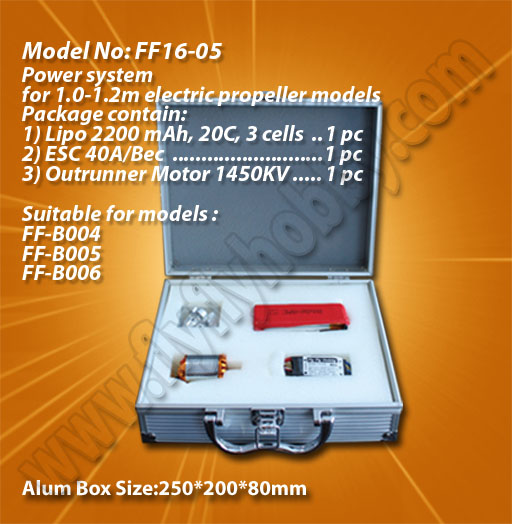 Power system for 1.0-1.2m elecrtic propeller models