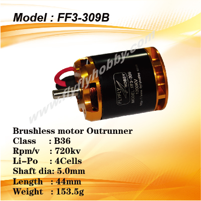 Brushless motor 720KV outrunner