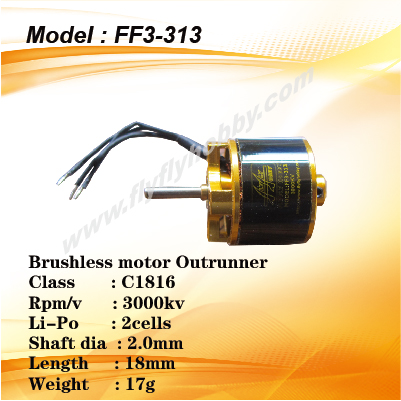 Brushless motor 3000KV outrunner