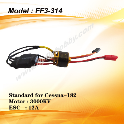 Motor + ESC standard for Cessna 182