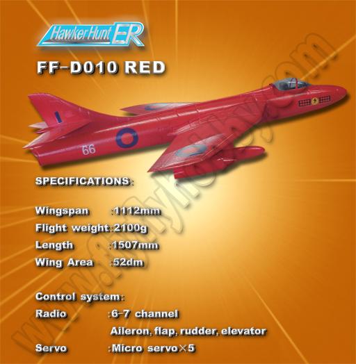 Hawker Hunter Red