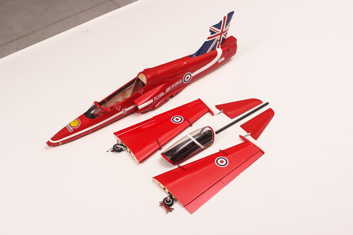 UK Flag Bae Hawk Wood+carbon wing/epoxy fuselage
