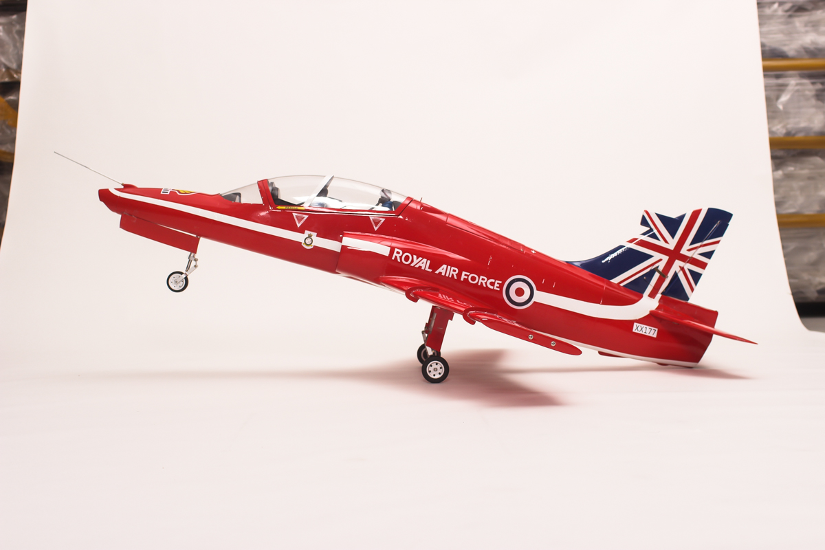 UK Flag Bae Hawk Wood+carbon wing/epoxy fuselage